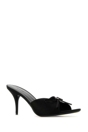 Black satin Knife Bow mules Black BALENCIAGA (828513W0WMV) Black satin Knife Bow mules Black BALENCIAGA (828513W0WMV)