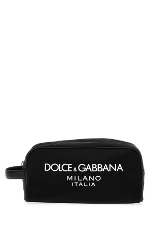 Косметичка з логотипом Чорний DOLCE & GABBANA (BT0989AG1828B956) DOLCE & GABBANA