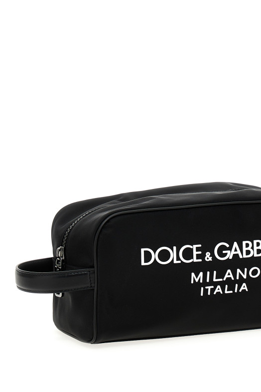 Косметичка з логотипом Чорний DOLCE & GABBANA (BT0989AG1828B956) DOLCE & GABBANA