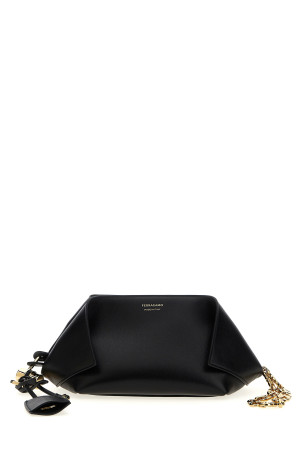 Кожаный клатч Черный FERRAGAMO 784054NERO Кожаный клатч Черный FERRAGAMO 784054NERO