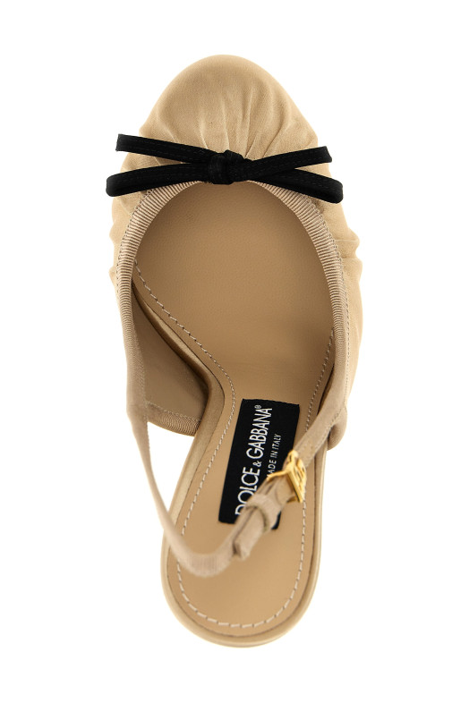 DOLCE & GABBANA 'Vally' slingback Beige CG0927AD1608L068 DOLCE & GABBANA 'Vally' slingback Beige CG0927AD1608L068