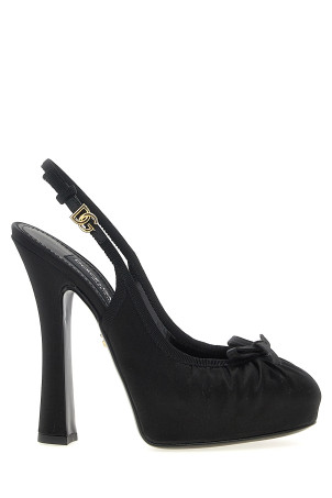 DOLCE & GABBANA 'Vally' slingback Black CG0927AD1608B956 DOLCE & GABBANA 'Vally' slingback Black CG0927AD1608B956