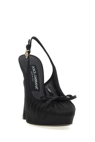 DOLCE & GABBANA 'Vally' slingback Black CG0927AD1608B956 DOLCE & GABBANA 'Vally' slingback Black CG0927AD1608B956