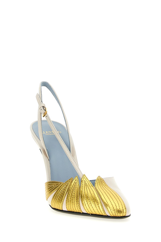 Valentino Garavani 'Foliefoliage' slingback Multicolour 6W0S0LX2TVFADX Valentino Garavani 'Foliefoliage' slingback Multicolour 6W0S0LX2TVFADX