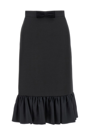 Спідниця Valentino Garavani Crepe Couture чорна 6B0RADF01CF0NO