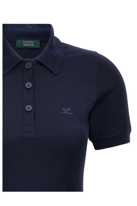 Платье-поло из пике Синий COURREGES 125JRO554JS01937075 Платье-поло из пике Синий COURREGES 125JRO554JS01937075