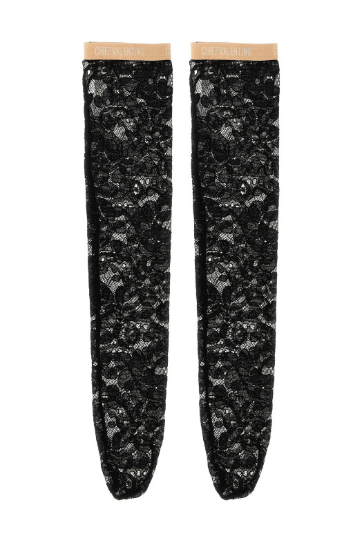 Нога Valentino Garavani Lace Rebordè Black 6B0KI03R9BT0NO Нога Valentino Garavani Lace Rebordè Black 6B0KI03R9BT0NO