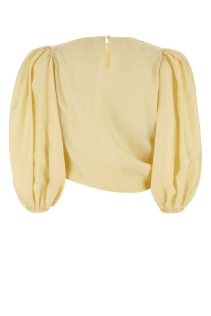 Pastel yellow satin blouse CHLOE (CH25UHT69489) Pastel yellow satin blouse CHLOE (CH25UHT69489)