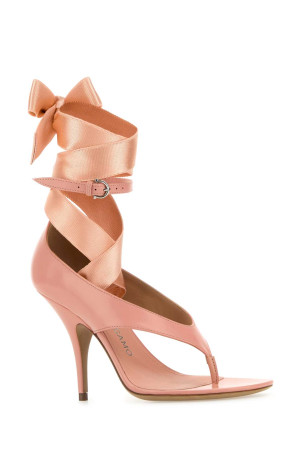 Розовые кожаные сандалии Leliu 95 SALVATORE FERRAGAMO (01K022782342) Розовые кожаные сандалии Leliu 95 SALVATORE FERRAGAMO (01K022782342)