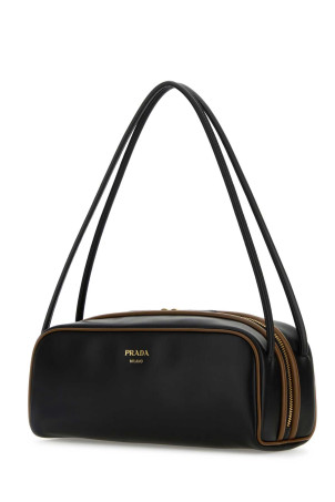 Black leather shoulder bag PRADA (1BC249ASK) Black leather shoulder bag PRADA (1BC249ASK)