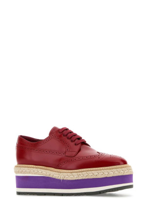 Red leather lace-up shoes PRADA (1E206DFDX65055) Red leather lace-up shoes PRADA (1E206DFDX65055)