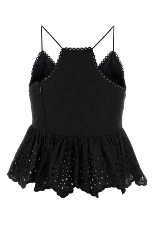 Black broderie anglaise Asburgo1234 top WEEKEND (2515161013600)