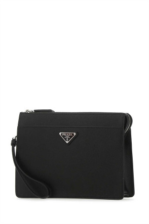 Черный кожаный клатч Black PRADA (2VF032VOOI9Z2) Черный кожаный клатч Black PRADA (2VF032VOOI9Z2)