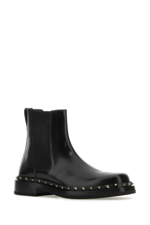 Black leather Rockstud M-Way ankle boots Black VALENTINO GARAVANI (3Y2S0H08PMA)