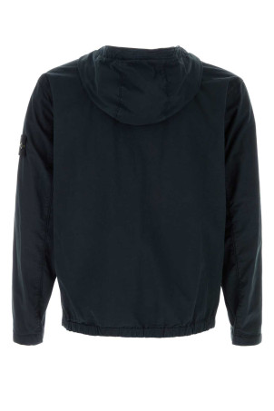 Темно-синяя куртка из эластичного хлопка Черный STONE ISLAND (410009110) Темно-синяя куртка из эластичного хлопка Черный STONE ISLAND (410009110)