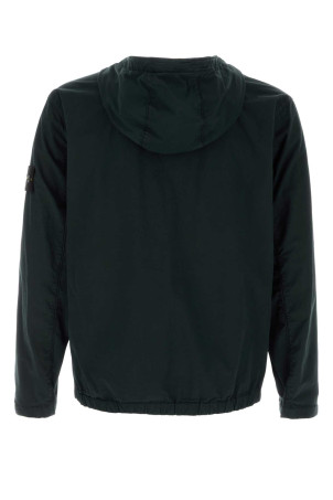 Черная эластичная хлопковая куртка Black STONE ISLAND (410009110) Черная эластичная хлопковая куртка Black STONE ISLAND (410009110)