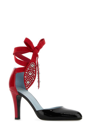 Two-tone leather Foliefoliage pumps VALENTINO GARAVANI (6W0S0LT5UTM) Two-tone leather Foliefoliage pumps VALENTINO GARAVANI (6W0S0LT5UTM)