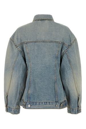 Светло-голубая джинсовая куртка Hourglass BALENCIAGA (773776TJW79) Светло-голубая джинсовая куртка Hourglass BALENCIAGA (773776TJW79)