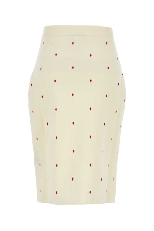 Вишита спідниця з бавовняної суміші BOTTEGA VENETA (823954V5BG0) Вишита спідниця з бавовняної суміші BOTTEGA VENETA (823954V5BG0)