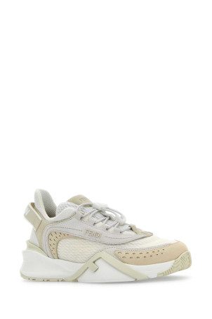 Сникерсы Fendi Flow из слоновой кости и замши (8E8620ASAX) Сникерсы Fendi Flow из слоновой кости и замши (8E8620ASAX)