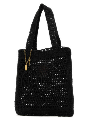 Черная сумка для покупок Estate Banana из рафии CHLOE (CH25US901P08) CHLOÉ Черная сумка для покупок Estate Banana из рафии CHLOE (CH25US901P08) CHLOÉ
