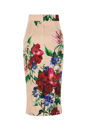 Спідниця з еластичного атласу з принтом DOLCE & GABBANA (F4BCATFSIB5) DOLCE & GABBANA Спідниця з еластичного атласу з принтом DOLCE & GABBANA (F4BCATFSIB5) DOLCE & GABBANA