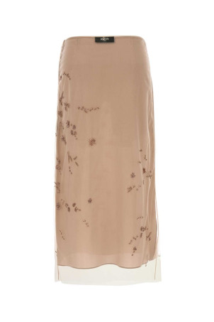 Спідниця з тюлю в стилі антик рожевого кольору FENDI (FQ7647AUP0) Спідниця з тюлю в стилі антик рожевого кольору FENDI (FQ7647AUP0)