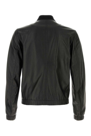 Black leather jacket Black DOLCE & GABBANA (G9ZY5LHULR0) Black leather jacket Black DOLCE & GABBANA (G9ZY5LHULR0)