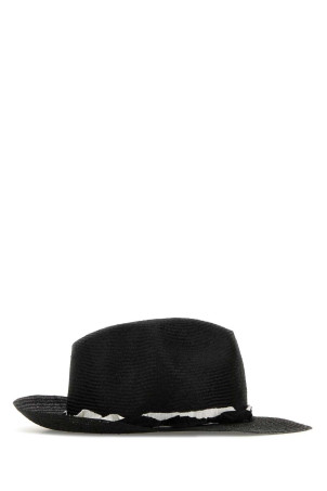 Чорний капелюх з рафії YOHJI YAMAMOTO (HPH02361) Чорний капелюх з рафії YOHJI YAMAMOTO (HPH02361)