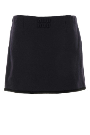 Midnight blue wool mini skirt Blue MIU MIU (MG2054S23212U5) Midnight blue wool mini skirt Blue MIU MIU (MG2054S23212U5)