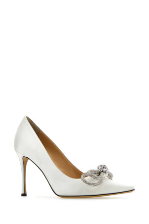 White satin pumps White MACH&MACH (PF23S0230CRP01195) White satin pumps White MACH&MACH (PF23S0230CRP01195)