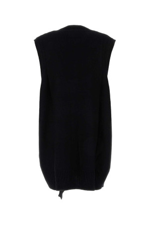 Черное мини-платье из шерсти и акрила MM6 MAISON MARGIELA (S52DA0034M13044) Черное мини-платье из шерсти и акрила MM6 MAISON MARGIELA (S52DA0034M13044)
