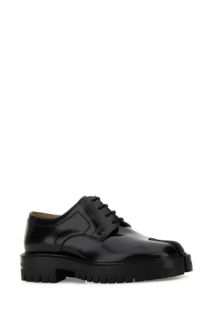 Черные кожаные ботинки на шнурках MAISON MARGIELA (S58WQ0134P3827) Черные кожаные ботинки на шнурках MAISON MARGIELA (S58WQ0134P3827)