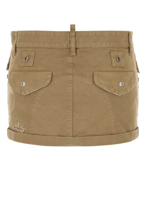 Мини-юбка из камуфляжной ткани DSQUARED (S75MA0980S78205) DSQUARED2 Мини-юбка из камуфляжной ткани DSQUARED (S75MA0980S78205) DSQUARED2