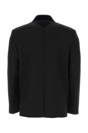 Чорний вовняний блейзер Black PRADA (UGM264SOOO1358) Чорний вовняний блейзер Black PRADA (UGM264SOOO1358)