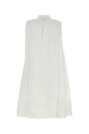 White linen Blevoir dress White BODE (WRS25DR012) White linen Blevoir dress White BODE (WRS25DR012)