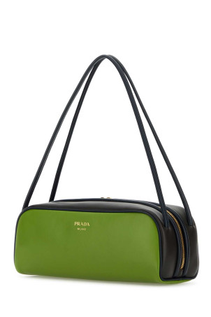 Зеленая кожаная сумка через плечо PRADA (1BC249ASK) Зеленая кожаная сумка через плечо PRADA (1BC249ASK)