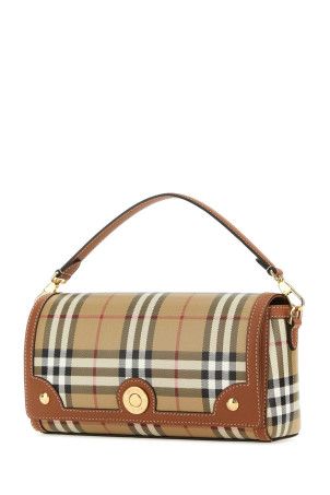 Сумка из кожи с принтом и кожаными деталями BURBERRY (8109787) Сумка из кожи с принтом и кожаными деталями BURBERRY (8109787)