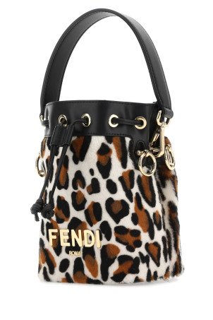 Printed calf hair and leather mini Mon Tresor bucket bag FENDI (8BS010AMCL) Printed calf hair and leather mini Mon Tresor bucket bag FENDI (8BS010AMCL)