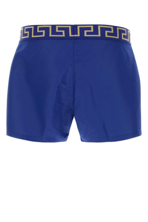Electric blue polyester swimming shorts VERSACE (ABU010221A11120)