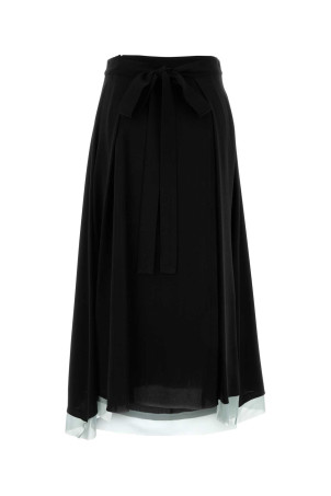 Black crepe skirt FENDI (FQ7665AUP6)
