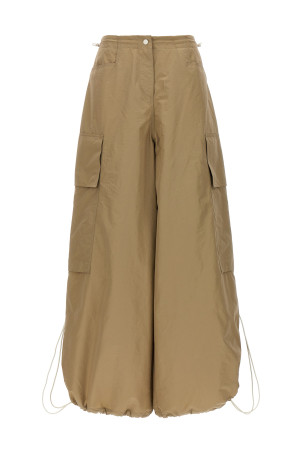 Брюки-парашют Бежевые PALM ANGELS (PWCF009E23FAB00161616161)