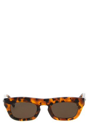 Прямокутні сонцезахисні окуляри коричневі GUCCI 803656J07402323 Прямокутні сонцезахисні окуляри коричневі GUCCI 803656J07402323