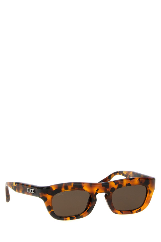 Прямокутні сонцезахисні окуляри коричневі GUCCI 803656J07402323 Прямокутні сонцезахисні окуляри коричневі GUCCI 803656J07402323