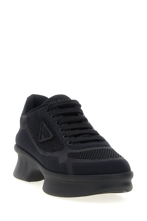 Кроссовки из сетки Черный PRADA 1E937NF050YZUF0002 Кроссовки из сетки Черный PRADA 1E937NF050YZUF0002