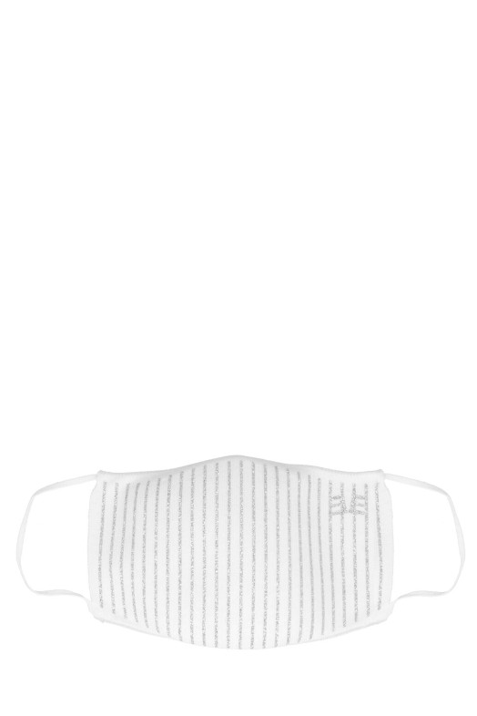Багаторазова маска з пряжі, що миється, чорна ERMANNO SCERVINO D375RF010ION95708 Багаторазова маска з пряжі, що миється, чорна ERMANNO SCERVINO D375RF010ION95708