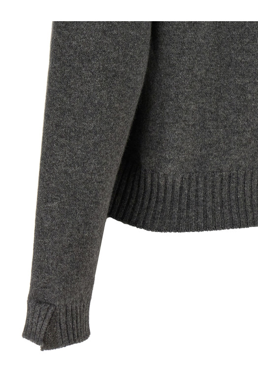 Кашеміровий светр Сірий BRUNELLO CUCINELLI M12722300PC079