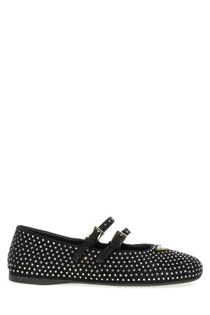 Балетки с двойным ремешком Черный PRADA 1F797NF0053L53F0T7O Балетки с двойным ремешком Черный PRADA 1F797NF0053L53F0T7O