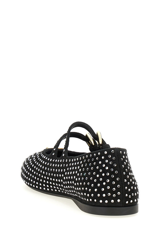 Балетки з подвійним ремінцем Чорний PRADA 1F797NF0053L53F0T7O Балетки з подвійним ремінцем Чорний PRADA 1F797NF0053L53F0T7O