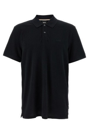 Рубашка-поло из пике Черный HUGO BOSS 50468362001 Рубашка-поло из пике Черный HUGO BOSS 50468362001